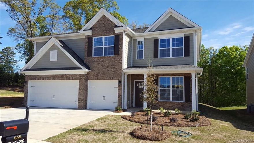 A truly Wonderful Home w/Premium Features on an Awesome homesite backing to a natural treed area! This great floor plan checks off all the boxes where attention to detail is key.  The gourmet kitchen caters to the chef with stainless appliances including a double oven, 5 burner gas cooktop, granite, tile backsplash, & premium cabs.  Hardwoods on 1st, a gas fireplace w/stone surround to ceiling in family rm, guest rm on 1st, large rec rm on 2nd and an amazing master suite. Sample pictures shown.