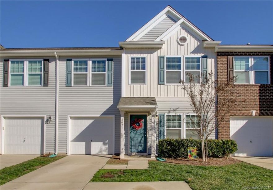 Beautiful townhome in highly sought after location. Three spacious bedrooms plus loft and office, two and half bathrooms make this townhome feel like a single family dwelling without the maintenance. Architectural and cosmetic features such as granite countertops, stainless steel appliances, tile backsplash, hardwoods, drop zone built-in shelving and ceiling beams add to the appeal of this lovely home. Townhome boasts one-car garage and large open back area. Community has tons of amenities!