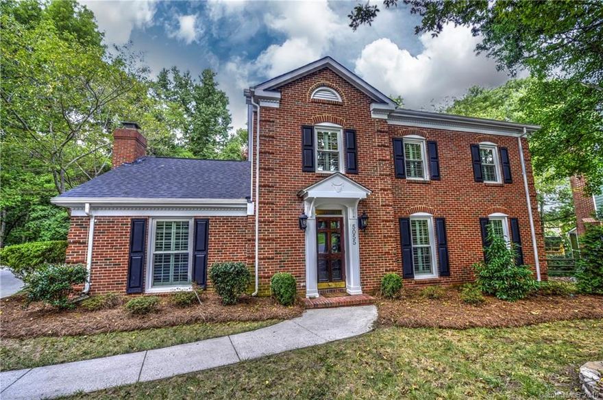 Brick beauty in prestigious Carmel Rd area! Full brick home nestled in quiet cul-de-sac. Amazing features incld vaulted great rm w brick masonry fireplace, oversized living rm, glistening hdwd floors, fresh paint & new carpet! Stunning new screened in porch w bead board ceiling, fan & flat screen TV which faces out to private, wooded yard. All big expense items done incldg new roof, water heater, HVAC, energy star windows, plantation shutters & more. Minutes to South Park, 485, shopping & more!