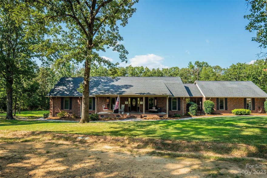 Welcome Home to this amazing property! This 3-bedroom 2 bath fully bricked home is located on 4.23 gorgeous acres and features a fenced backyard with a separate fenced dog run, a beautiful in-ground pool with a heated and cooled pool house that has a bar area and full bath. The 3-car detached garage (heated) and 2-car attached garage offers tons of space for all the cars, atv's, boats, etc. that you can fit in them. Inside you'll find an open floorplan with an outstanding kitchen that offers a breakfast bar, spacious work island, ss appliances and dining area that's open to the vaulted living room with access to the sizeable deck that overlooks the backyard and pool. Other notable features include 2 bonus room up the spiral staircase that can be used as a bedroom suite, a separate laundry room with storage closet, a fully encapsulated crawlspace, security system with cameras, and Starlink internet system that's possibly transferrable. Just appraised at $600K – appraisal attached.