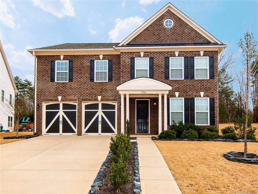 Resort living at home!Cul-de-sac st,walk to pool or entertain on huge wrap around custom stamped concrete patio.Private treed yard.Upgraded scraped look hardwoods through 1st floor,tile in baths.Open floor plan, 2 story great rm w natural light, warmed by gas FP.Peninsula bar can seat at least 6! Granite kit w SS DW, Frig, range, micro,butler pantry to DR enhanced w architectural details.Convenient drop zone/mud rm area fr garage. Owner suite w 2 walkins & granite!Ask agent for attached details!