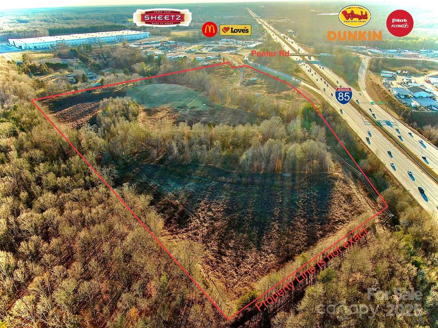 Strategically located, 1140 Peeler Rd. offers a prime development opportunity with frontage to I-85 and spans an impressive 31 acres. This high visibility property offers a unique canvas for visionary developers and investors looking to create something truly special. The land's gentle topography and mature trees provide a picturesque backdrop, enhancing the appeal of any future project.  The potential is limitless, and the opportunity is rare.  Seize the chance to shape the future of 1140 Peeler Road. Whether you're an investor, developer, or visionary, this property invites you to bring your ambitions to life.