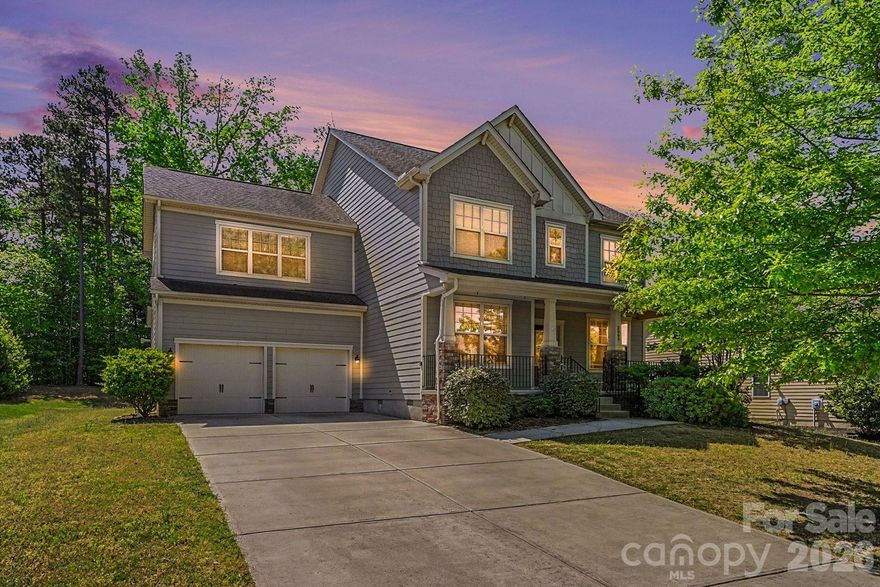 Welcome to 2009 Trading Path Ln a move in ready 5 bedroom 3.5 bath home located in the established Lawson neighborhood in Waxhaw.
  The homesite is well positioned towards the rear of the neighborhood with the back yard abutting a well forested area.  A large two car garage provides amazing space for vehicles and extra storage for all your tools and toys.  The inviting front porch is elevated and serves as a wonderful place to pass rest and recharge. 
  Inside you'll find a convenient formal dining area that connects directly to the kitchen. Along with a ample home office or sitting room based on your needs.
  The open concept living room accented by a cozy fireplace grants immediate access to the luxurious kitchen with top end appliances, a huge kitchen island and walk-in pantry.   Through the sliding back doors the screened in porch makes for a desirable setting for secluded and peaceful afternoons or entertaining guests at your occasional get-together.
   Upstairs you'll find and expansive primary suite with a spacious primary bathroom and walk in closet.  Four additional guest rooms and two full guest bathrooms enable flexibility for family and friends staying over.  The home has been freshly painted and is ready for your movers.  Set your furniture down, and put your feet up and make 2009 Trading Path Ln your new home!