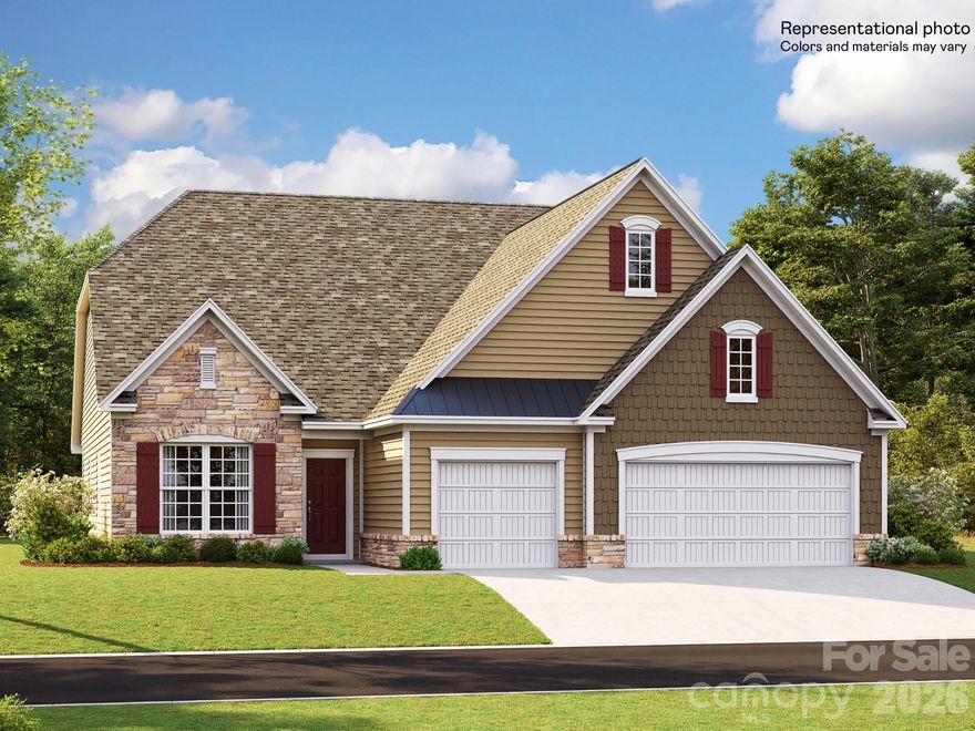 The Gilliam floorplan is a new two-story home that combines comfort and elegance. It features a formal living and dining room for entertaining, a family room for casual gatherings, a covered porch, three-car garage and a sunroom for indoor-outdoor living. Two secondary bedrooms and a lavish owner’s suite are made for rest and relaxation. Upstairs are a versatile loft and a fourth bedroom. Plus, our signature Everything's Included program means you will get a gourmet kitchen with double ovens and cooktop, quartz or granite kitchen countertops, subway tile backsplash, ceramic tile, luxury vinyl plank flooring throughout the home, and a gas fireplace (per plan). Roselyn is a master-planned community offering exclusive ranch homes designed for active adults!