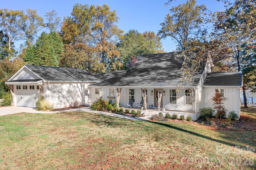 50K Price reduction!!  Schedule your showing today! Welcome to your Lake Norman retreat, where contemporary farmhouse charm meets effortless lakefront living.  Completely remodeled in 2023, this exceptionally appointed 3-bedroom, 2.5 bath home offers 2433sf of open concept living designed to showcase year-round lake views.  Enjoy gathering on the spacious back deck, evenings around the fire pit, and easy water access from your private floating dock and pier equipped with 11,000lb cable lift. Dock was recently dredged, underwent a full renovation, and has duke dock tag. 

Set on a half-acre corner lot beside a community green space, this home blends style and function with an inviting covered front porch, extra-long garage with epoxy flooring (can accommodate a taller vehicle), new roof, HVAC, deck, dock (all 2023-2024), custom closets in all bedrooms. Short term rentals are allowed. Soak in the view, and embrace lake life at it's best.

Owner is licensed real estate agent, listing agent is related to the owner.