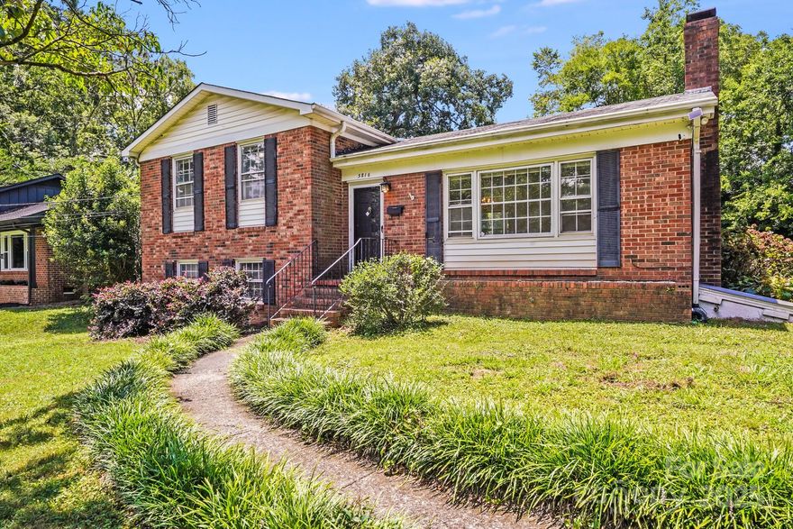 Welcome to 5816 Brookhaven Road, a beautifully maintained split-level home located in one of Charlotte's most sought-after school districts. Perfectly situated within walking distance to Montclaire Elementary School, this home offers both convenience and a strong sense of community—ideal for someone looking to plant roots in South Charlotte. This full brick split level home is move in ready and is ready for its next owners! Step inside to discover a warm and inviting interior with hardwood floors, generous natural light, and multiple living spaces designed for comfort and versatility. Whether you're relaxing in the cozy family room, cooking in the kitchen, or hosting friends in the dining area, this home provides the perfect blend of charm and functionality. Nestled in the established Montclaire neighborhood, you'll enjoy quite and serene small neighborhood feel, nearby parks and located just minutes from SouthPark, Uptown, and the Light Rail. Property appraised for $548,000 on 1/30/2025.