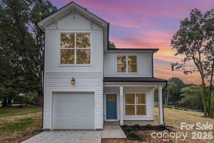 Breathtaking almost new construction 3 bed, 2.5 bath home located in established Statesville neighborhood! Open floorplan on main level featuring 9 foot ceilings and luxurious finishes including granite countertops, white shaker cabinetry with soft close doors/drawers, subway tile backsplash, and stainless appliances. Primary suite offers oversized walk-in closet and ensuite bath with shower & dual vanity. Floorplan features dedicated home office nook, walk-in pantry, and mud room with built-in storage.  Complete with 1 car garage, covered front porch & rear patio. Turnkey move in ready home perfect for first time buyers and investors alike!