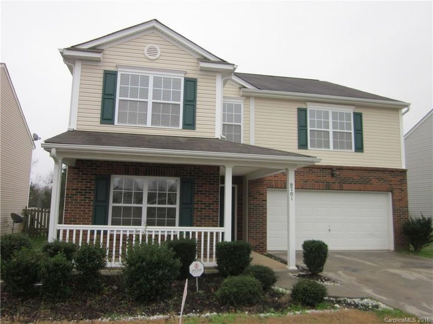 Spacious four bedroom, two and a half bath, two story with front porch, large brick patio, fenced backyard and two car garage. Sorry, no pets. All adult perspective tenants, 18 yrs or older, must complete application and pay non refundable application fee of $30 per applicant.