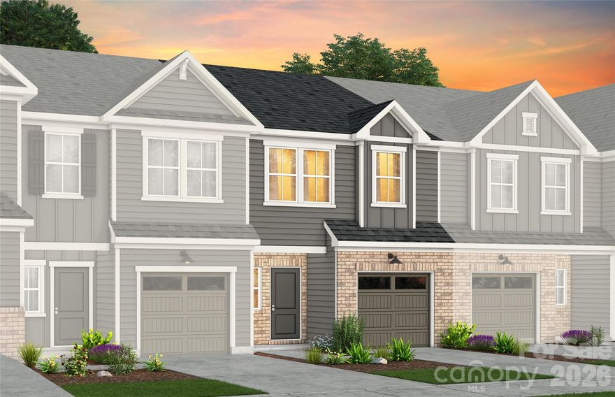 Homesite #60 - READY for JUNE!! Discover the charm of Mallard Park offering 268 new construction 2-story townhomes in desirable North Charlotte area.  The community is conveniently located next to Mallard Creek Park with quick access to major roadways, shopping, dining, recreation, and entertainment.  Within the community, enjoy a connected, low maintenance lifestyle with resort style pool and cabana, a kid's playground and a dedicated dog park. HOA dues include lawn maintenance and a special Spectrum 1 gig Wi-fi package.  

The Landis Floor Plan offers an open layout, spacious gathering room, loft, and elegant owner’s suite, this plan embodies comfortable townhome living.  Home features upgraded finishes, stainless steel whirlpool appliances, 42" cabinets, Low Voltage and Electrical Packages, and more.  Backs up to nature area with no backyard neighbors!

Take advantage of exclusive financing incentives with our preferred lender.  Photos shown are for representation purposes only.