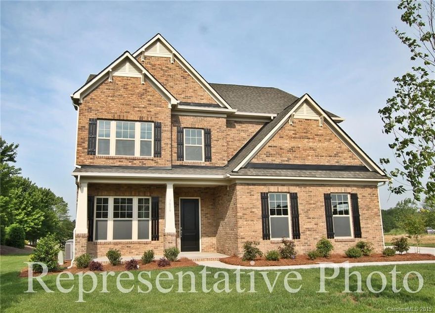Stonebridge offers a casual country club lifestyle with the benefit of low Union County taxes. The Riley is a 3 story plan that features 5bd/4.5bths, private study, 2 bonus/rec rooms & the features you expect in a NEW home. Stately 10' Ceilings, 5" Hardwood flooring on the first level & stairs, ceramic bath flooring, stainless steel appliances with gas range with built-in oven and much more! Limited lots remaining. HOA includes pool/tennis membership.