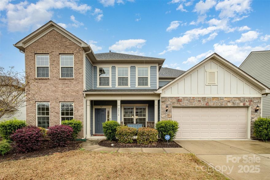 PRICED TO SELL!!! Welcome to your spacious and beautifully maintained retreat! With over 2,800 sq ft, this stunning home features 4 generously sized bedrooms with large walk-in closets, 2.5 baths, and a dedicated front office with elegant French doors. The gourmet kitchen boasts granite countertops, a gas cooktop, and tile backsplash, seamlessly flowing into the open-concept living area with a cozy stone fireplace. Step into the sunroom for peaceful mornings or entertain on the extended paver patio with built-in fire pit—perfect for memorable gatherings. A rare THREE-CAR GARAGE offers ample storage. Ideally located just minutes from Ballantyne and Fort Mill, this home combines modern comfort, thoughtful design, and convenience in one incredible package. Also, coming soon-the new Crossridge Shopping Center set to feature Target, Costco and much more will only be 2 miles away! Seller is open to offering concessions to help personalize the backyard to your taste—imagine the possibilities!