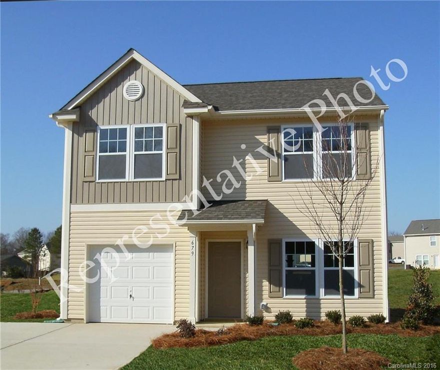 CUL-DE-SAC! The Camden is a 3bd/2.5bth plan that offers over 1500 HSF and features a plan designed for functionality. Greeted by 9ft Ceilings & an oversized Great Room perfect for entertaining or everyday living. The spacious kitchen includes ample cabinet space for storage & space for dining. The second level features the master suite with private master bath as well as 2 bedrooms that share the hall bathroom.   Greeted by wall color that provides an inviting feel to the home.  MUST SEE!