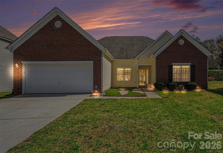 Freshly painted Lawing Pond home with a main-level primary suite and flexible upstairs bonus/4th bedroom with full bath and walk-in closet. Tucked at the end of a cul-de-sac, this move-in ready home offers 2,532 heated square feet, 3 bedrooms on the main level, a 2-car garage, separate dining room, breakfast area, and open living room with tray ceiling and woodburning fireplace. The main-level primary suite features a tray ceiling, ensuite bath, and walk-in closet. New carpet has been installed in the living room, both main-level secondary bedrooms, and the upstairs bonus/bedroom. Laminate flooring runs through the hallway, kitchen, and breakfast area. The kitchen is equipped with all new stainless steel appliances and opens to the main living spaces for easy everyday living and entertaining. Ceiling fans in the living room and bedrooms add comfort throughout. Enjoy a private rear setting and a versatile floor plan with space for guests, hobbies, work, or additional living needs.