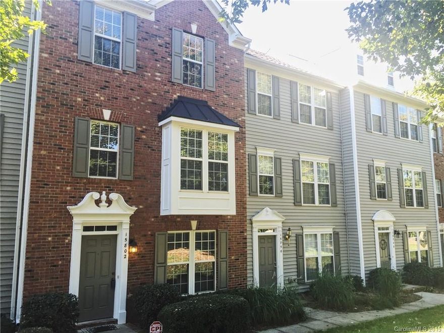 Great townhome with tons of space in the heart of Ballantyne. Tired of townhomes with small living spaces, then check this out. Two HUGE living rooms that are perfect for entertaining or having that bonus room/rec room of your dreams. Large kitchen with updated appliances. Master suite features big walk in closet and loads of natural light. Guest suite on the first floor could be in-law suite or home office. Can't beat this location with this amount of sq.ft with nhood amenities for this price!