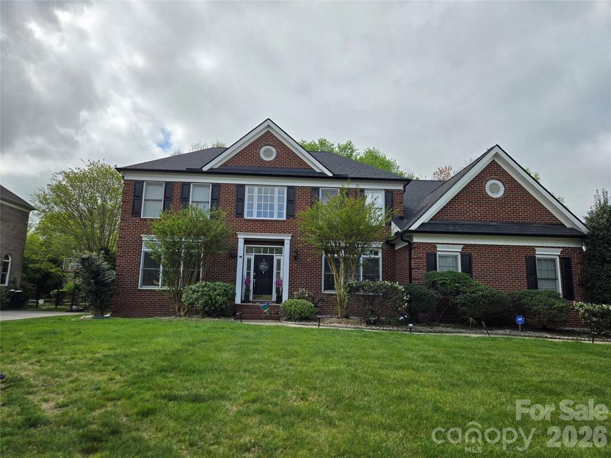 Welcome home! This is a lovely 2Story home in southeast Charlotte with a full unfinished basement! This home has many nice finishing touches and is situated a level lot. This home features a 3 car garage that is great for storage, a nice large fireplace in the family room, a separate kitchen with an island, a large half bath on the main, a library on the main and guess what? The home also has a formal living room and a formal dining room. The upper level of this home has four nice size bedrooms, including a large primary bedroom with double walk in closets and the home also has a large recreation room. This is a stunner!