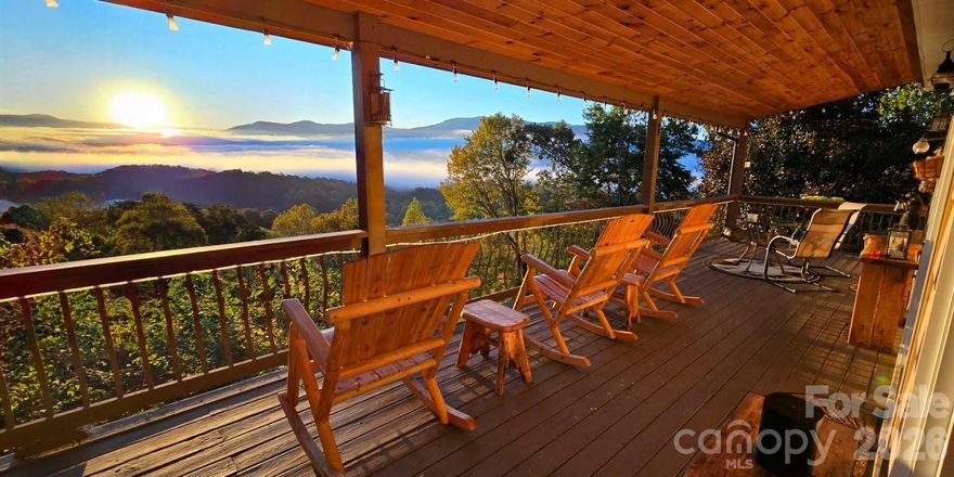 Welcome to Mountain View Overlook—a top-performing short-term rental just 5 minutes from downtown Bryson City, offering breathtaking 180° Smoky Mountain views from every room. This high-income producing property sleeps up to 10 and is truly beloved by guests, with “Redeckulous” amounts of outdoor space including a double gazebo, brand new hot tub, brand new grill, and expansive decking for entertaining. Inside, the home features a warm and inviting layout with one fireplace and charming touches such as a classic claw foot tub. Guests love gathering outdoors around the two fire pits while enjoying the peaceful mountain setting. With an exceptional rental history, unbeatable views, and a prime location close to trails, waterfalls, and downtown Bryson City, this property is perfect as a turnkey vacation rental investment, second home, or full-time mountain retreat. Its consistent five-star reviews and repeat guest bookings make it an ideal opportunity for investors seeking a proven short-term rental.