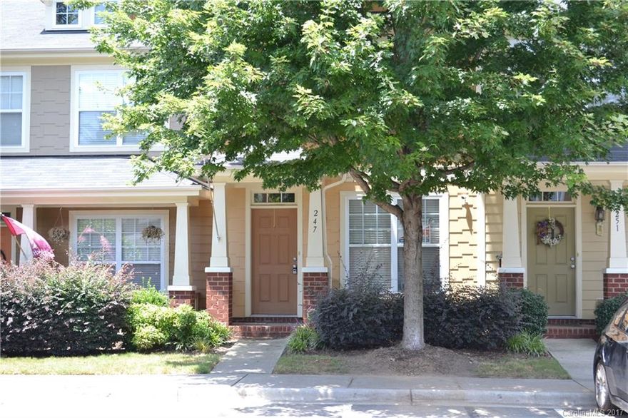 Sought after Location! Community of Lela Court! Walk to Bank of America Stadium! This ready to move in townhome features distressed hardwood flooring throughout the entire first floor, Stainless Steel appliances, granite counters with island. Open floor plan with living room, dining area, and kitchen. Spacious master bedroom, master bath features dual sinks and garden tub.  Private rear patio with pavers overlooking the Greenway. Washer & Dryer remain!  Hurry... this will not last long!