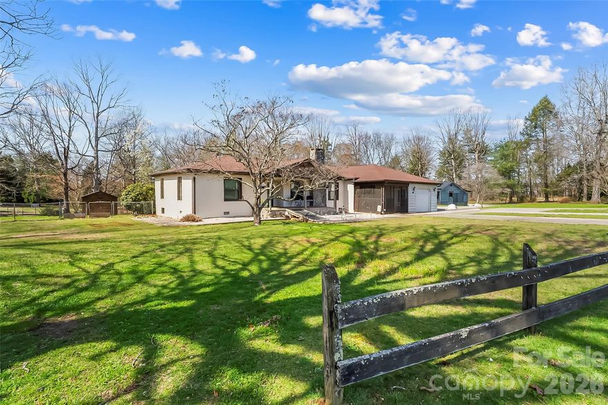 Welcome to this beautiful home on Connelly Springs Road, conveniently located just minutes from shopping, grocery stores, restaurants, and town, while still offering a peaceful setting. With over 2,100 square feet of heated living space, this home offers plenty of room to spread out both inside and out. Inside, you’ll find 3 spacious bedrooms and 2.5 bathrooms, including a large primary suite featuring an ensuite bathroom and walk-in closet. The bedrooms throughout the home are generously sized, offering comfort and flexibility for family, guests, or a home office. The kitchen features an abundance of countertop space, perfect for cooking, meal prep, and entertaining, and there is also a dedicated laundry room for added convenience. One of the standout features of the home is the massive 465 sq ft studio room, currently used as a music studio with an extra half bath for convenience. This versatile space could easily be used as a media room, home office, gym, playroom, or creative workspace. Enjoy multiple inviting outdoor living spaces, including a covered front porch, a screened-in front porch, and a relaxing screened-in sunroom. The large back porch is perfect for entertaining and already includes a hot tub hookup and a concrete pad ready for installation. The fully fenced backyard provides plenty of room for pets, play, or gardening and includes a large storage shed ideal for lawn equipment, gardening tools, and extra storage. Additional features include an unfinished basement offering excellent storage space as well as a garage. This home offers space, versatility, and fantastic indoor and outdoor living areas—all in a convenient location. Don’t miss the opportunity to make it yours!