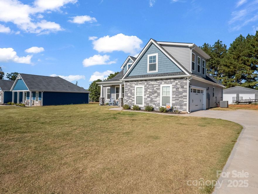 Immaculate 3-Bedroom Home with Modern Finishes, Detached Workshop, and No HOA! Welcome to this stunning like-new 3 bedroom, 2 bathroom home perfectly located in Gaffney, SC. Thoughtfully designed with an owner’s suite on the main floor and a versatile flex room upstairs, this home offers both comfort and functionality in a beautiful, open layout. You’ll love the gleaming hardwood floors that flow throughout, the sleek white countertops, and the bright, airy living spaces perfect for entertaining or relaxing. Enjoy the convenience of an attached 2-car garage plus a brand-new detached garage/workshop — ideal for storage, hobbies, or additional parking. Situated on a spacious lot with no HOA, this property provides room to grow and freedom to personalize. Located just minutes from I-85, you’ll have quick access to shopping, dining, and commuting routes. With only one meticulous owner, this home has been exceptionally maintained and feels practically brand new. Don’t miss your chance to make this immaculate home yours — schedule your private showing today! Pictures are from prior to the sellers moving in and will be updated by 10/18.