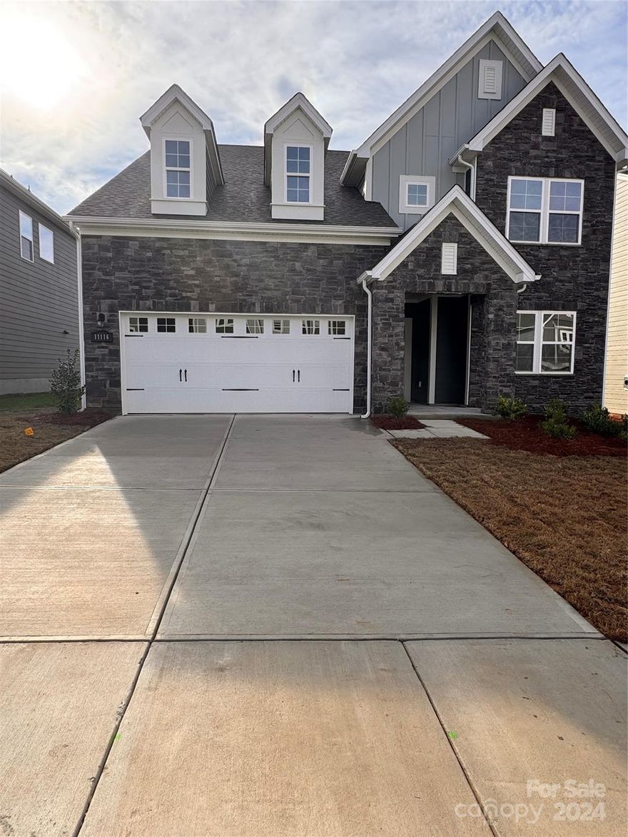 Welcome to the Brayden! This 4bed, 3bath home is designed with comfort and elegance in mind. Walking in from your front porch, you'll enter the welcoming foyer with a guest suite just off to the side. Past the foyer, you'll find a formal dining room before walking into your open living area. The family room, breakfast area and kitchen are all finished with beautiful crown molding and EVP flooring. The kitchen is fit for a chef, with stainless steel appliances, range hood & walk-in pantry. To finish your main living floor, you have a a gas fireplace & extended covered porch. Upstairs, the loft provides extra living space before heading into the other secondary bedrooms & laundry room, complete with a sink & cabinets. Finishing the floor is the spacious Owners Suite. With 2 walk-in closets and tray ceiling, this room is fit for royalty. The spa-like bathroom gives you all the relaxation you need, with a walk-in tiled shower, separate tub, dual vanity & private toilet area.