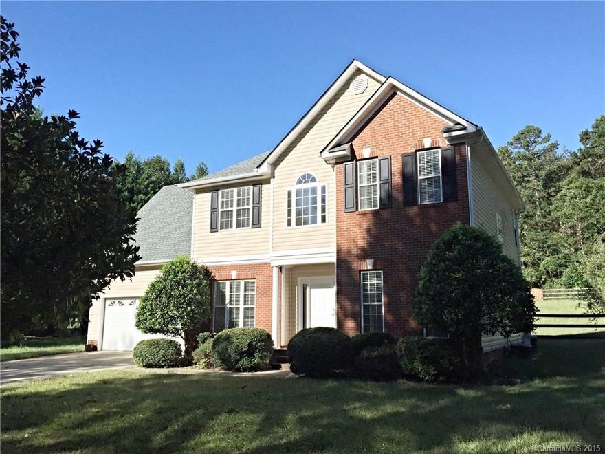 Beautiful home in great established neighborhood. Conveniently located close to shopping & entertainment. Easy commute to Indian Trail, Waxhaw, Monroe or I-485 and Hwy 74. Recently installed hardwoods throughout downstairs. Huge fenced in yard. Granite counters. Large garage for storage or a shop area.