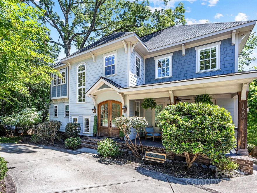 Incredible 3-story contemporary Craftsman with an open floorplan, natural light, and custom finishes. Highlights include 10-foot ceilings, hardwood floors, coffered ceilings, molded archways, and two gas fireplaces. The chef’s kitchen features a walk-in pantry, high-end appliances, quartz countertops, and opens into the expansive dining and living rooms. Upstairs you'll find a beautiful primary suite with a large walk-in closet, oversized vanities, soaking tub, and huge shower. Upstairs also includes two guest bedrooms, full bath, and spacious laundry room for added convenience. The lower level is a great flex space with a built-in Murphy bed, ensuite full bath, gas fireplace, custom built-ins, and large walk-in closet. Enjoy a charming front porch with gas coach lights, a large rear porch, and a rare circular paved drive with an attached rear-load 2-car garage and parking pad. Perfect for entertaining and everyday living, and walkable to all that Midwood has to offer!