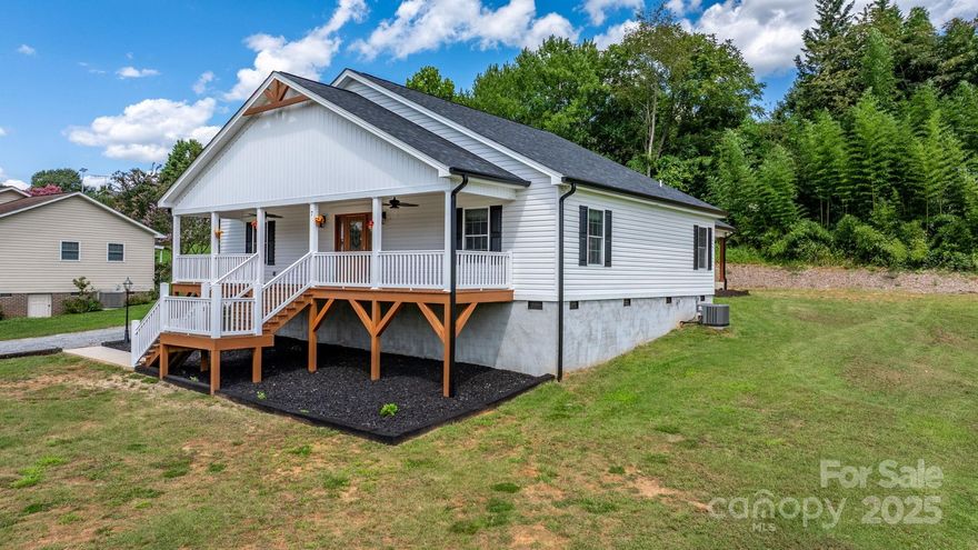 USDA/FHA/VA Eligible home! Skip the delays and unpredictability of building from scratch — this turnkey 2024 single-level cottage is ready now, blending bright open living spaces, a private primary suite, and thoughtful upgrades like a Kinetico whole-home water system. This home also comes with a builder-extended 6 month warranty! Enjoy peaceful small-town living with quick access to Lakeside Park, Lake Hickory Adventures, Shadow Line Vineyard, plus the dining, shops, and attractions of Hickory.

With no HOA, no restrictive covenants, and R-15 zoning, you hold the freedom to shape your lifestyle: garden, entertain, or expand with the adjacent buildable lot (available separately).

Interior Highlights:
Open-concept flow | Chef’s kitchen w/ stainless appliances | Oversized laundry/mudroom w/ washer & dryer | Private primary suite w/ full bath | All on one level

Exterior & Lot:
Inviting covered porch | 0.34-acre cleared lot | Carport + driveway | Low-maintenance vinyl siding + shingle roof