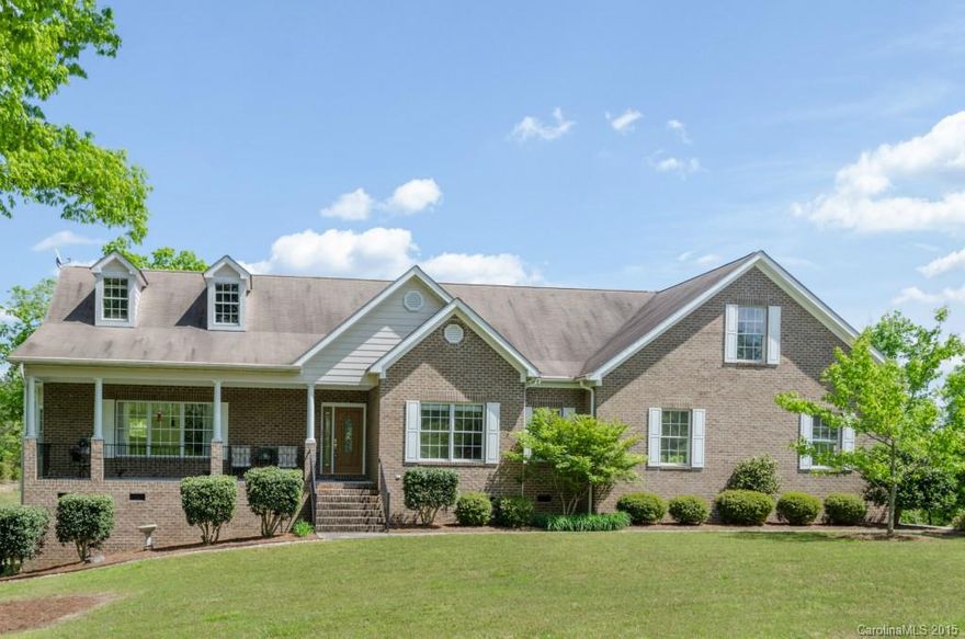 Immaculate,ready to move into home this 3 BR, 3 BA ranch situated on 46.5 acres (inclusive of 15+/_ acre stocked pond,) and beautiful pastures.  Home features LR with gas log fireplace & built in book shelves, eat-in kitchen, central vac, whole home water purification system and basement with living area, bedroom, full bath and 1000+/- workshop area.  Back deck has covered area and beautiful views overlooking pond and property. Detached storage building, Country living but still close to I-77.