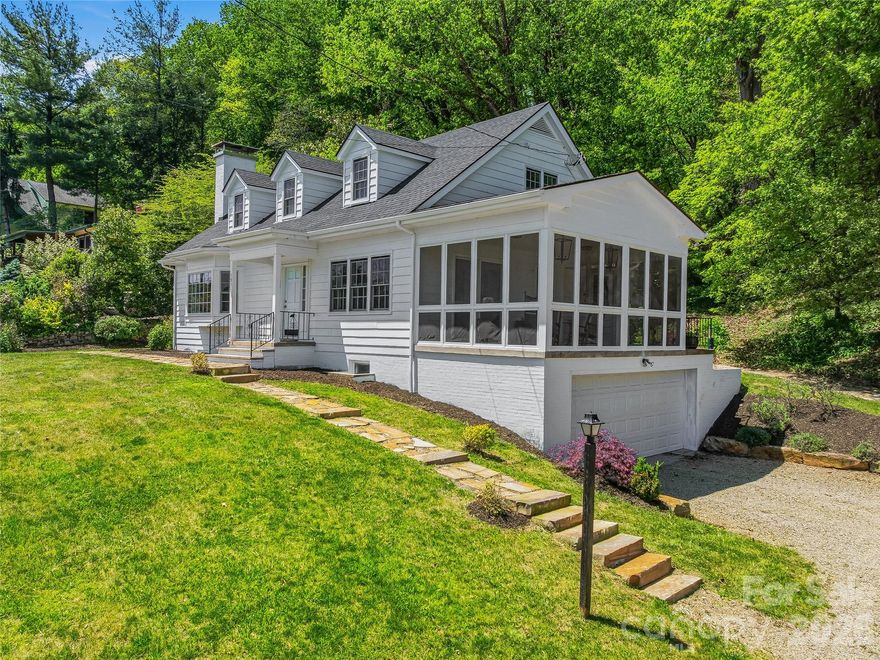 Timeless 1962 Cape Cod charm meets mountain-country living on this picturesque 0.40-acre lot overlooking the golf course, Lake Junaluska, and the surrounding Blue Ridge mountains. Hardwood floors run throughout sun-filled rooms where natural light pours in through new Pella windows, warming every corner of this character-rich home.
The main level offers an effortless layout with 2 bedrooms and full bath, a living area anchored by a beautiful bay window and cozy fireplace with a wood stove, and a restored kitchen that honors the home's original character while delivering modern function. Step out to the screened porch and take in panoramic mountain, lake and golf course views that shift with every season.
Upstairs, 2 additional bedrooms and a full bath provide comfortable space with a bonus room for guests, hobbies, or a home office. Thoughtful updates — including electrical and plumbing upgrades, renovated bathrooms, and fresh paint — mean the big-ticket items are already handled, so you can simply move in and start enjoying. You'll love the basement bonus room, extensive storage and 2 car garage.
Located directly across from the 18th hole, just minutes from charming downtown Waynesville, and approximately 30 minutes from Asheville, this is a rare opportunity to own a home with genuine character in one of Western North Carolina's most beloved settings.
Live steps from Lake Junaluska — where mornings start with coffee by the water, afternoons mean golf or kayaking, and evenings wind down on garden-lined walking trails. With a lakeside hotel, historic inn, gift shops, and boat rentals all open to the public, this isn't just a neighborhood — it's a lifestyle. Mountain lake living at its finest.