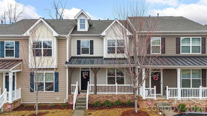 Modern style, flexible living, and exceptional walkability define this impeccably maintained 
2021 built townhome in Laurel Walk. This 3 bedroom, 2.5 bath home offers a functional open 
layout and thoughtful upgrades throughout. Natural light fills the main level, enhanced by luxury vinyl plank flooring. A front room with French doors provides ideal flexibility as a dining room, private office, or den.