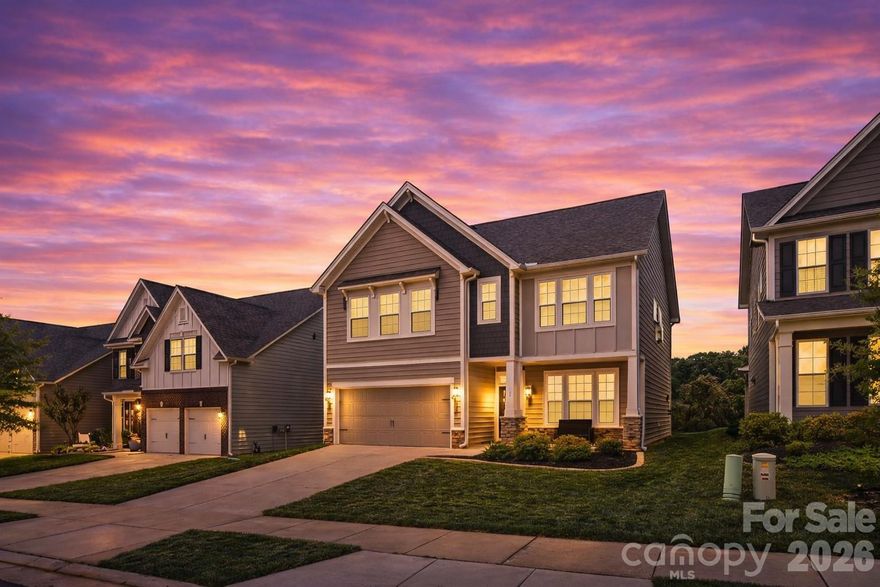 Welcome home to this beautifully maintained, move-in ready property in the highly desirable Meadows at Coddle Creek community. Featuring fresh paint throughout the downstairs, professional air duct cleaning in July 2025, and a recent whole home professional cleaning, this home offers a bright, clean feel with an inviting and functional layout. The open-concept kitchen and living area is perfect for everyday living and entertaining, complete with gas appliances, ample counter space, and seamless flow into the main living area with a cozy fireplace. Enjoy abundant natural light throughout, enhanced by large windows and a spacious design. Upstairs, you’ll find a generously sized primary suite along with two additional bedrooms and a versatile loft space, ideal for a playroom, office, or second living area. The conveniently located upstairs laundry room adds everyday ease. Step outside to a private backyard with no rear neighbors, offering peaceful views of the community green space and retention pond. The yard provides plenty of opportunity to create your ideal outdoor setup. Located just minutes from shopping, dining, and a brand-new Publix, with easy access to charming downtown Mooresville and neighborhood amenities including a pool, playground, and walking trails. A great opportunity to own a well-appointed home in a growing and convenient location.