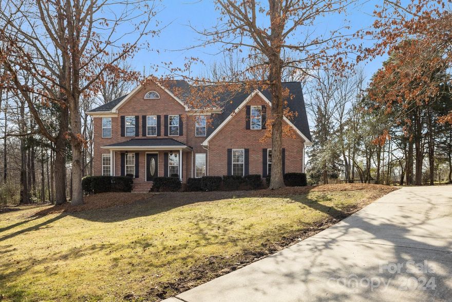 Excellent opportunity in quiet and peaceful neighborhood! Perched on a large .53 acre cul-de-sac lot, this lovely 2-story home with a side-load garage gives off a grand impression. Updated throughout, meticulously cared for and move-in-ready. Cute covered front porch leads into a soaring foyer. Great floorpan and layout, open and airy with great flow and lots of natural light. Beautiful kitchen; granite countertops and plenteous cabinet and countertop space. Bedroom and full bath on main can be utilized as guest-room. Master-bedroom upstairs with huge bathroom and closet space. Remaining upstairs bedrooms are spacious with walk-in closets. Amazing over-sized deck is covered and has durable low-maintenance trex decking. Gorgeous backyard provides privacy and offers views of fields and forest. Nice neighborhood with no HOA! Refrigerator is new and stays with the home. Washer and drier less than 2 years old also stay with the home. Great location with convenient access to everything!
