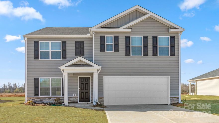 Welcome to Lexington's newest community, Grace Lee Meadows, conveniently located off Highway 8 in Lexington, with easy access to I-85. Neighborhood is located near beautiful High Rock Lake, where you can enjoying fishing and boating. The Hayden Plan checks all the boxes. The Flex room as you enter can be used for a formal living or dining room, Office, or home school room. Home features open kitchen to family room with a granite island that seats four. Cane Sugar Shaker Cabinets and granite countertops with a functional pantry make this kitchen one you will love calling yours! The Study on main floor is just off the full bath. Primary upstairs features private bath with 5' shower, double quartz sinks and double closets. Three more bedrooms with a laundry room & spacious loft area for upstairs living space. Great  One-year builder & 10-year structural warranty included. Also includes Smart Home technology package and home is in a cul-de-sac!