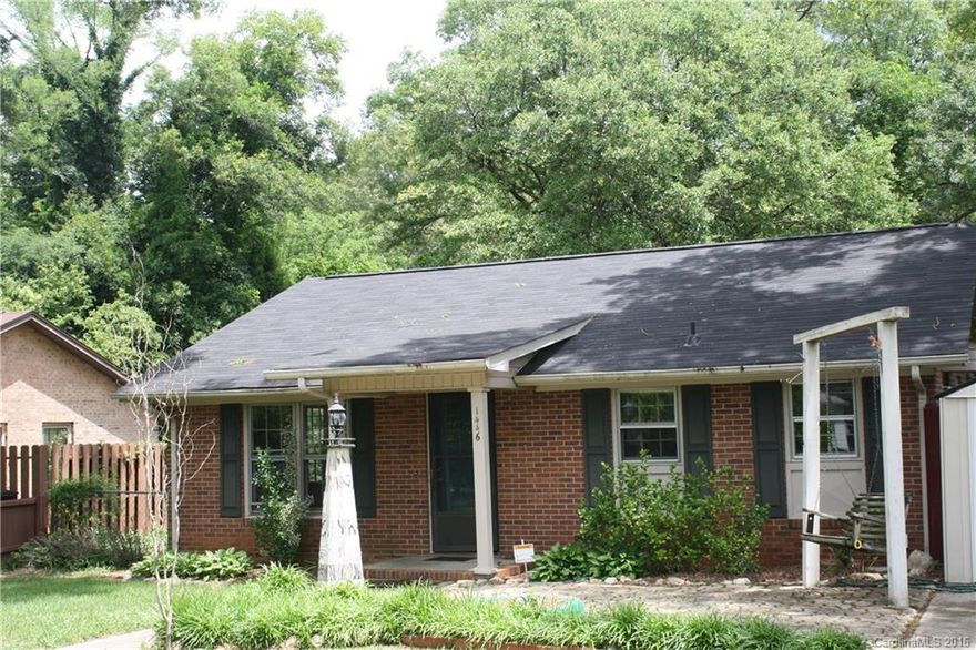 This is a great home on a great corner lot close to everything in Rock Hill, SC. This house features great size bedrooms and a great "great room". The kitchen has plenty of room for a nice table and chairs and the laundry/mudroom room is beside the kitchen. This is a great starter home or investment for rentals! The buildings out back convey with the property too! Come see this one for yourself!