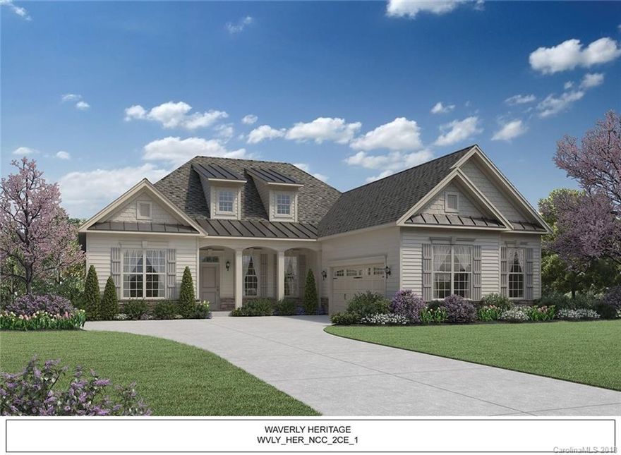 One of our most popular home design with all the included features you expect. Beautiful covered porch off the dining area and kitchen provides privacy and treed view. Large first floor master suite includes walk-in closet and over-sized shower with bench. Luxurious kitchen with center island opens to family room with 12' tray ceiling - built to entertain.