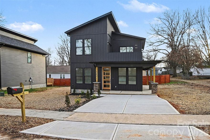 Welcome home to this absolutely stunning, brand-new 3-bedroom, 2-bath modern residence where every detail has been completed to perfection. 

This two story new build showcases sleek, contemporary design and thoughtful finishes. The home has three fireplaces, one in the living room, one in the loft area which connects to the second-story rooftop and a third fireplace in the primary bedroom. 

Located just one mile from downtown Kannapolis, this home offers exceptional walkability to local favorites like Coffee Shops and dinning spots- bringing lifestyle and convenience together in a way few homes can. 

You don't want to miss this!!