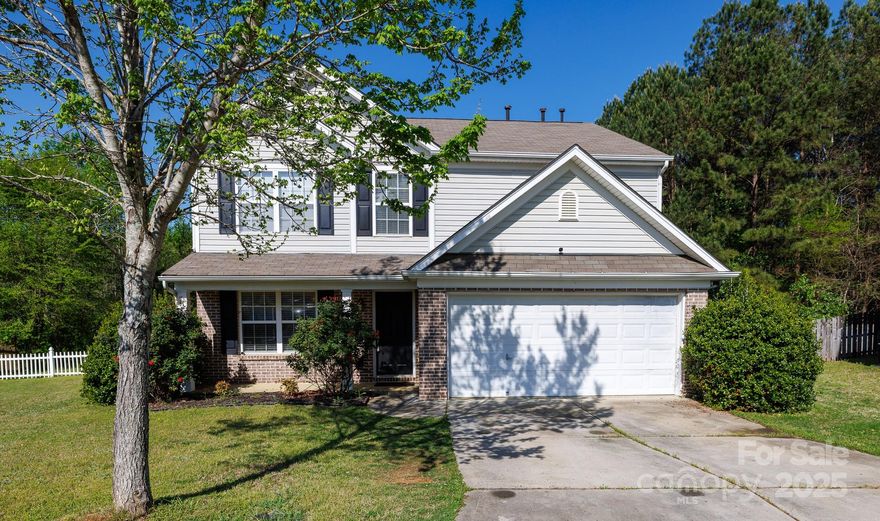 Step into Your Dream Home! Discover the perfect blend of charm and modern comfort in this 4-bedroom, 2.5-bathroom home! From the moment you enter, you’re greeted by a cozy formal living room leading to a formal dining room-ideal for intimate gatherings or special occasions. The spacious, open-concept kitchen flows into a large family room featuring a beautiful fireplace, perfect for cozy nights or entertaining guests. Upstairs, the primary bedroom boasts vaulted ceilings and an expansive walk-in closet. With complete re-plumbing of the entire house in 2022, peace of mind comes standard. Step outside to enjoy the tranquility of HOA-owned woods behind your home. These lush, natural areas provide privacy, serenity and a peaceful backdrop to your backyard. Whether you’re relaxing or hosting, the wooded surroundings offer a beautiful escape. Tucked away on a cul-de-sac, this home blends style and functionality, offering the perfect setting for comfortable living. Don’t miss out on this gem!