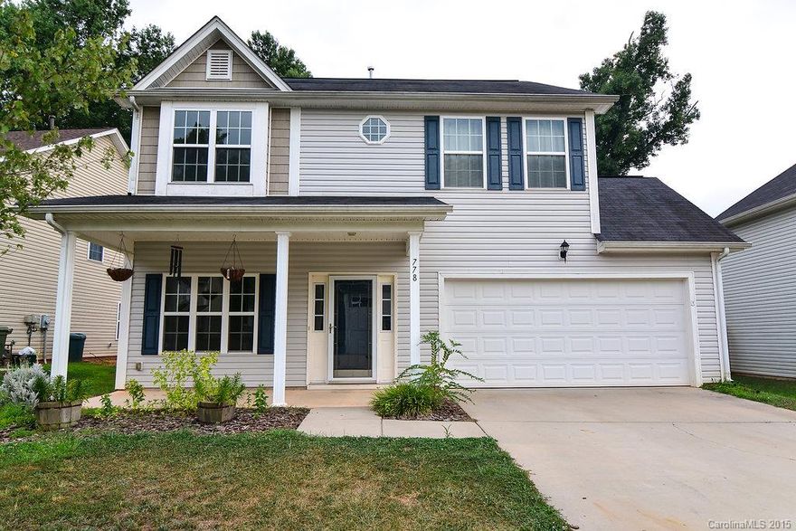 Location! Open floor plan, stone surround fireplace, four bedrooms, two and a half baths, two car garage. Fort Mill schools! Easy access to interstate, shopping, dining, and entertainment. Fenced yard!