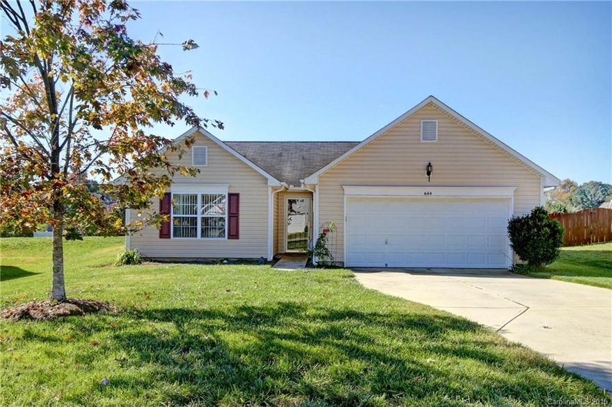 BACK ON MARKET!  Adorable updated and stylish ranch 3 BR 2 BA home.  Cool new flooring installed 2014 with new HVAC and water heater in 2014.  Whole house repaint in 2013.  Custom blinds throughout house.  Home has been meticulously cared for and it shows.  Fireplace in LR, open floor plan, 2 car garage, big .26 acre lot, in move-in condition. New carpet, new range, Bosch super quiet dishwasher in 2014.