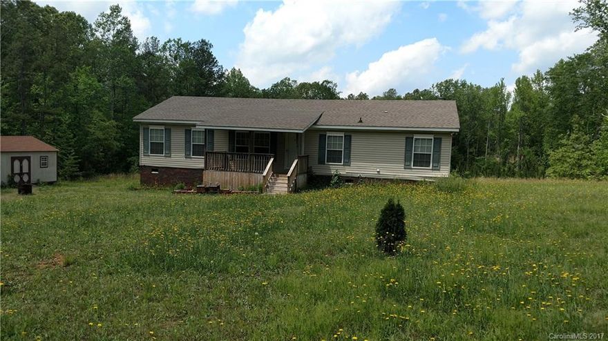 This great 3BR/2BA home on secluded 3 acres is a must see in Catawba. Large spacious rooms and wood burning fireplace in the Great room. This home also features a front covered porch and deck for your entertaining. There is also a 16x24 Outbuilding for plenty of extra storage. 10 minute commute to I-77, this one won't last long!