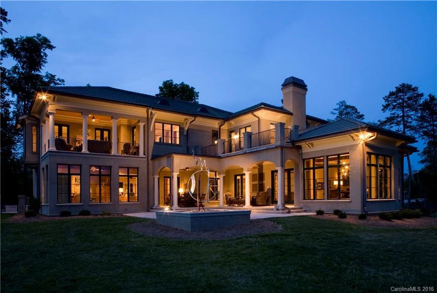 Builder's personal residence- designed to fully captivate  amazing panoramic views of Lake & 9th green.  Lanai room offers full stone FP, beamed ceiling, wet bar & opens to Pool & Cabana w/fireplace. Kitchen has Comm. appl -"Quality" cabinetry & island/brkfst bar. Guest Rm/Office/Ex. w/ private entrance. Sunroom offers beamed ceiling. Billiard/Media Room opens to expansive Summer porch. Upper level- Master retreat- + covered Summer porch & luxurious Marble Bath. Elevator, wine cellar & more!