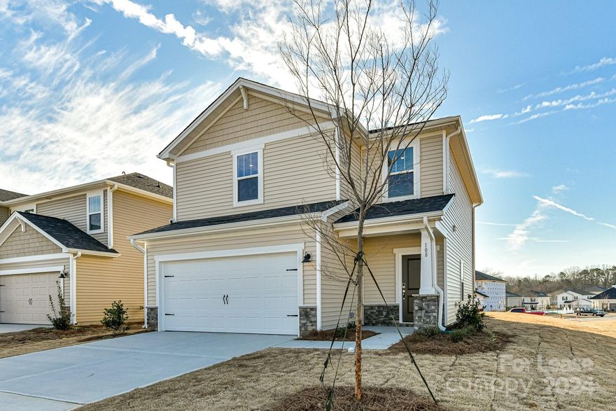 Location, location, location!  Just a short drive to downtown Mooresville and surrounding shopping/restaurants/Lake Norman.  This home offers all the modern upgrades and energy efficiency.  The kitchen offers white shaker style cabinets, stainless steel appliances, quartz countertops, tile back splash, kitchen island & EVP flooring.  The oversized primary bedroom has a deluxe primary bathroom that includes dual sinks, large walk in closet and white shaker style vanity.  Two car garage.  Two inch blinds throughout.  Washer and dryer included.