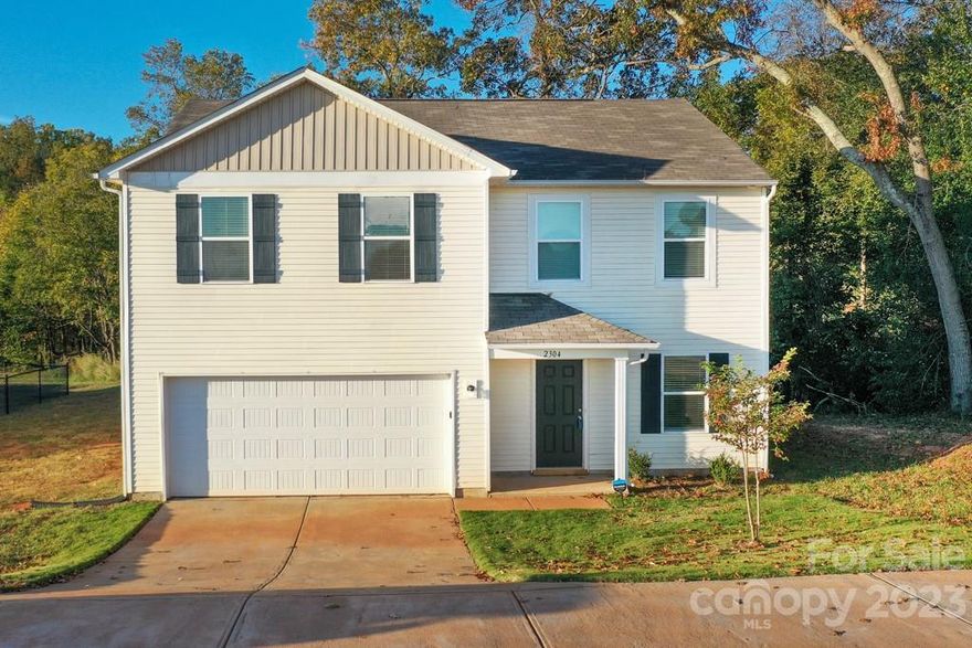 Looking for your dream home? Look no further! This 2021 built 2-story home has everything you need to live your best life. The first floor features LVP flooring, an office, and a spacious great room and kitchen with gorgeous granite counters and stainless steel appliances. Upstairs you'll find 4 bedrooms and 2 baths, providing plenty of space for family and friends. The 2 car garage is perfect for storing your vehicles and outdoor equipment. Outside, the large backyard and scenic views provide the perfect setting for relaxing and entertaining. Don't miss out on this incredible opportunity. Schedule your tour today! Shared Driveway.