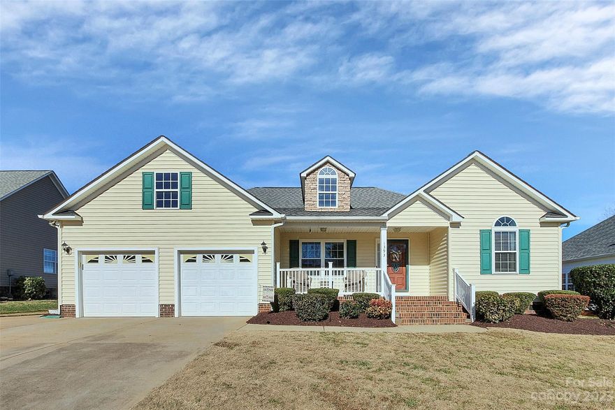 This well-maintained ranch home located in StoneRidge is back on the market at no fault of the Seller - Buyer financing fell through right before closing! As you enter this split floor plan, you will be welcomed by a spacious living room the features vaulted ceilings and gas fireplace. Off the living room is the dining room with double trey ceiling along with the spacious kitchen that offers an abundance of counter space and cabinets and an island. Off the dining room is a sunroom with vaulted ceilings and an enclosed porch that can easily be converted into a four season room and/or a screened porch. Owner's Suite features a trey ceiling, walk-in closet, and double sink vanity plus upgraded walk-in shower in the ensuite. Enjoy relaxing and entertaining year round in the heated swimming installed 10/2021! Lots of patio space with a designated area for a fire pit. Upgrades: disposal + windows 09/2020, HVAC 08/2016, water heater 01/2019, microwave 05/2018.