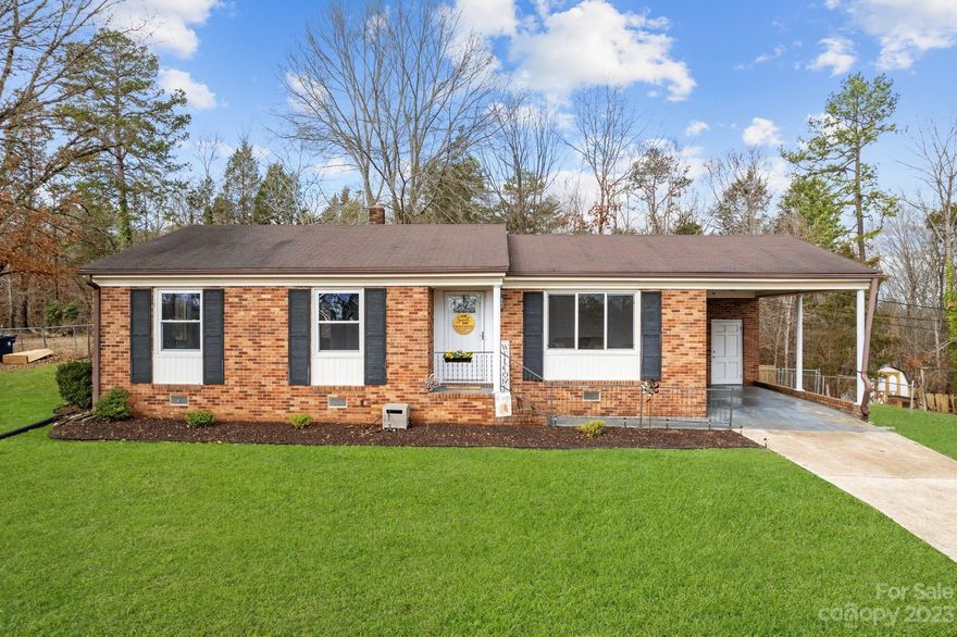 This charming well maintained all brick ranch offers tons of new upgrades with an open floor plan and private yard. Sitting on a dead-end lot with a fully fenced backyard this home is great for entertaining. The home was completely remodeled in 2019. The home boasts three generous sized bedrooms with large closets. The main bathroom is complete with dual vanities, rain shower head and linen closet. New bathrooms, new kitchen and stainless steel appliances, ceiling fans and hardwood floors throughout. The open kitchen and dining area give plenty of counter space for any chef and overlook the private backyard. Kitchen is complete with stainless steel appliances, wood floors, under cabinet lighting and mood lighting in the crown molding. This lighting feature is also in the living room crown molding. Entire interior of the home was painted January 2024, new water heater 2023, HVAC and ducts replaced 2019, new windows 2019. Lots of newness - this GEM won't last.