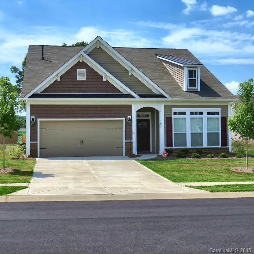 New Ranch w/finished bonus/BR/BA up! Perfect for guests, man cave or teen retreat. You will love the upgraded features throughout this home: Gourmet kitchen, dbl ovens, gas cook-top, wood flooring on main, split floor plan, arched sun-room. Owner’s suite w/trey ceiling, luxurious bath w/over size shower, deep soaking tub, granite counters, huge walk-in closet.  Neutral interior colors: staged photos are from the model home in community.