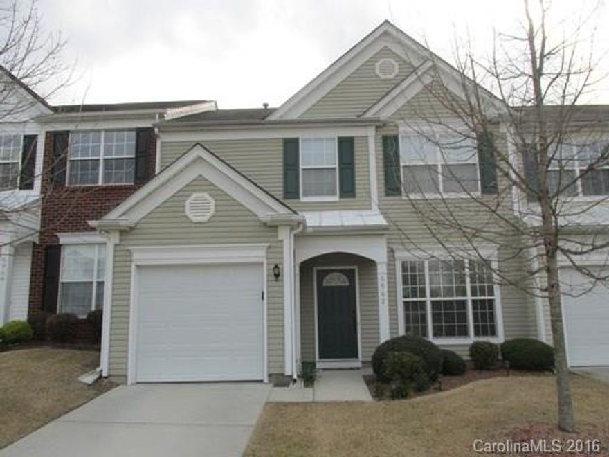 Available 7.20.16  3 bedroom 2.5 bath townhome. Carpeted dining room & great room. Eat-in kitchen features (oven/range, side by side refrigerator, dishwasher and microwave). The sliding glass door opens to a patio area. Upstairs you will find the carpeted master bedroom suite w/ vaulted ceiling, ceiling fan, walk-in closet, private bathroom w/ garden tub, separate shower and large vanity with dual sinks. 2 additional bedrooms. Laundry room is in the upstairs hall. NO PETS/NO SMOKING