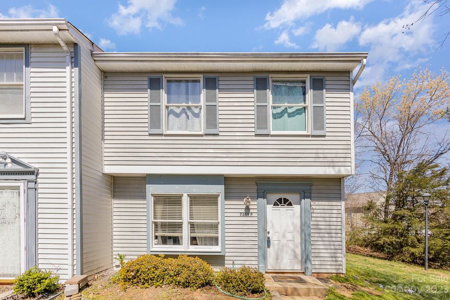 Perfect for an investor or first time homebuyer! Living room has charming exposed brick fireplace. Home has been freshly painted! Upstairs is a primary bedroom with private ensuite. 2 more bedrooms and full bath completes the 2nd floor. Ideally situated ~12 minutes to Uptown Charlotte, ~9 minutes to downtown Matthews, and less than 10 minutes to Cotswold/Oakhurst with ample grocery stores, restaurants and retail shopping in close proximity. Fenced in patio for enjoying the Carolina weather. McAlpine Creek Park is just a mile away offering beautiful bike trails, walking paths and a dog park. Rental comps in the immediate area suggest this would be a great cash flowing asset for an investor. Future Silver Line light rail station has been proposed for the intersection of Monroe/Village Lake Drive, just a short walk from the property. HOA does cover water and sewer! Don't miss this opportunity!