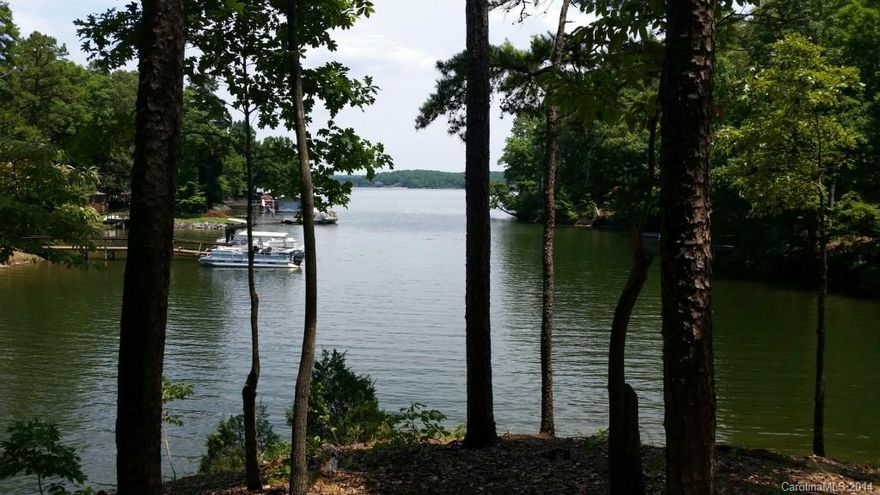 Enjoy wonderful water views from this waterfront lot overlooking a deep water cove just off the main channel of Lake Wylie. This dockable lot is over 1.3 wooded acres and offers a private setting at the end of a cul-de-sac. Easy commutes to the Charlotte International Airport & downtown. Depending on your desired building location this lot would allow for you to build a basement or crawl foundation home. Build anytime, bring your builder. Dock permit in place ! Low taxes and great schools!