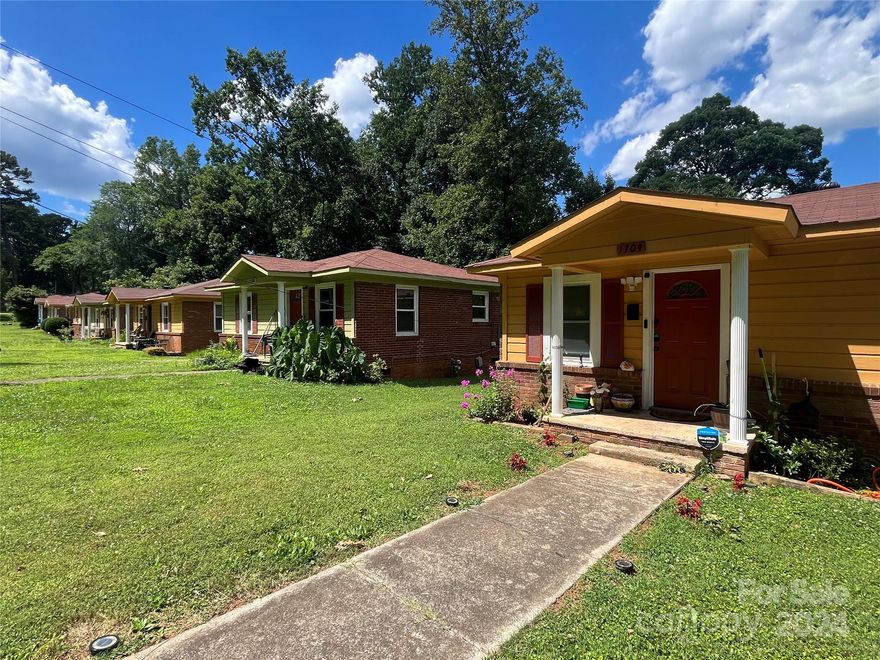 8 identical income producing side-by-side single family units (sold as an 8-plex) on a corner lot with over an acre in the well known up and coming Lincoln Heights community! 5 minutes from uptown Charlotte, close to major attractions like Bank of America Stadium, Spectrum Center, and Truist Baseball Field. Also conveniently close to Plaza Midwood, Noda, Optimist Hall.. All roofs replaced in 2012, all new low-e windows (with exception of unit 1732) were replaced around 2018. Unit 1732 has a new HVAC installed in 2021, unit 1728 - new HVAC installed 5-6 years ago. Same tenants in all units for over 5 years, all on a month-to-month for a long time. Tenants currently pay utility bills and lawn services. Great buy and hold opportunity. The front of all units has newer paint to give a nice matching pattern. City of Charlotte charges $46 (total for all 8 units) for stormwater services. This 8-plex is also sold under RESIDENTIAL on the MLS# 4159829.